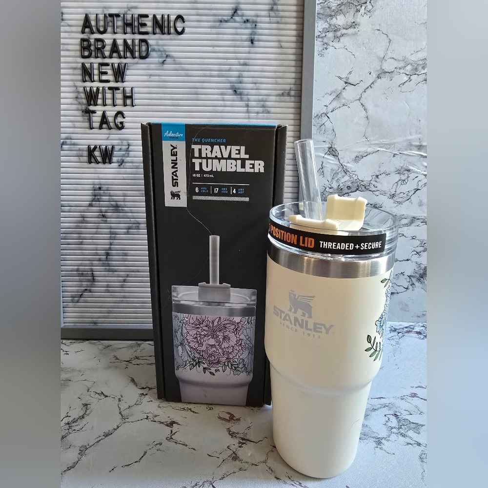 Stanley China Flora off-white 16oz tumbler